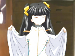 Chains hentai dildoing tits and wetpussy