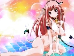 Hentai cowgirl gets her wet pussy pumped